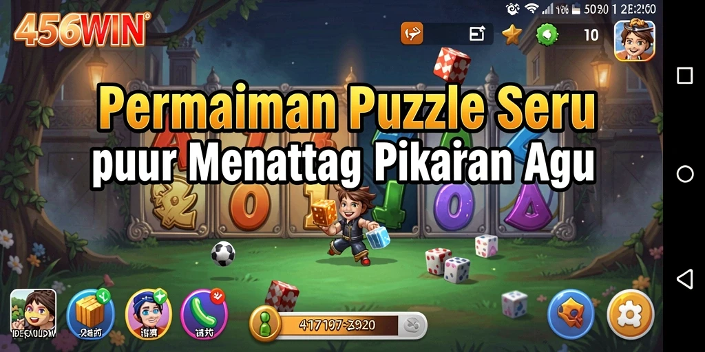 Tangkapan layar utama 456WIN menampilkan gameplay Puzzle yang menantang.