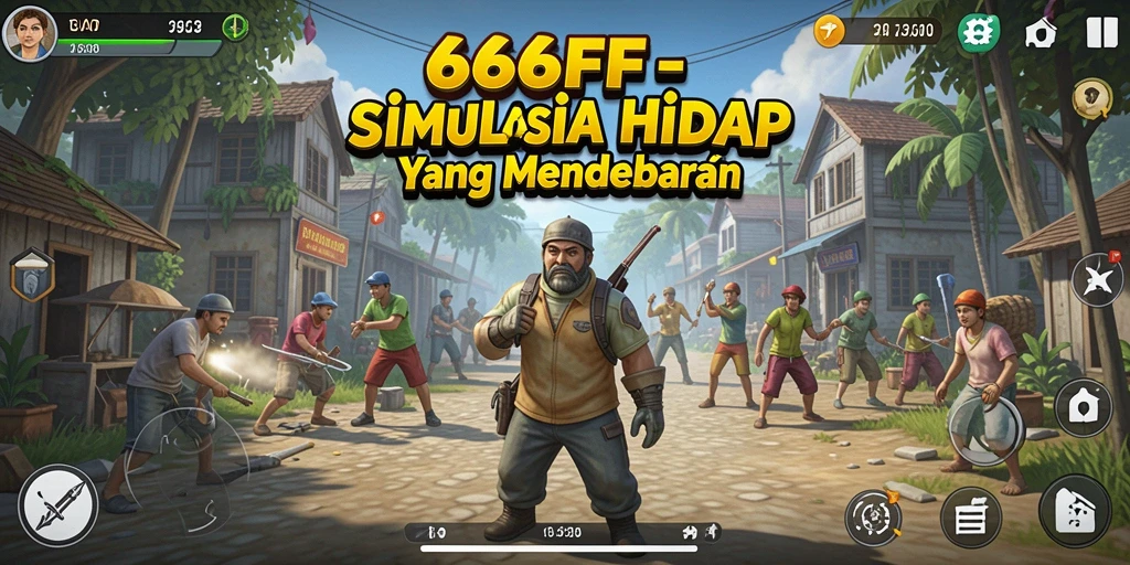 Tampilan gameplay dan interaksi karakter dalam 666FF.