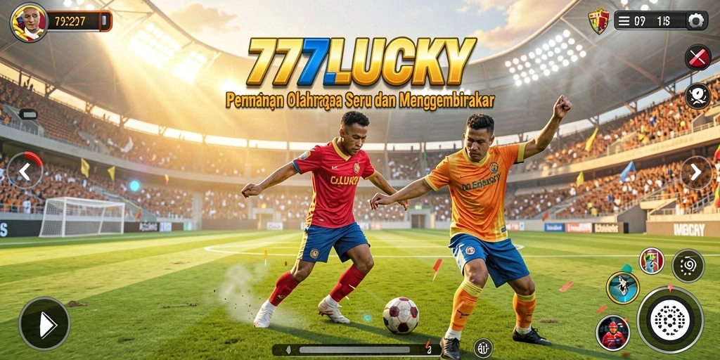 Menampilkan aksi seru dari permainan olahraga di 777LUCKY.