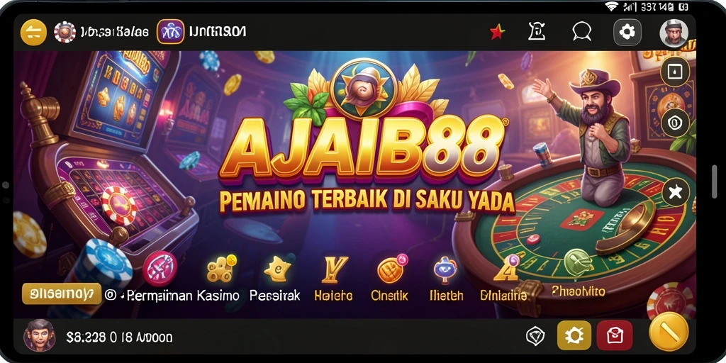 Screenshot AJAIB88 menampilkan keseruan gameplay Kasino yang mendebarkan.