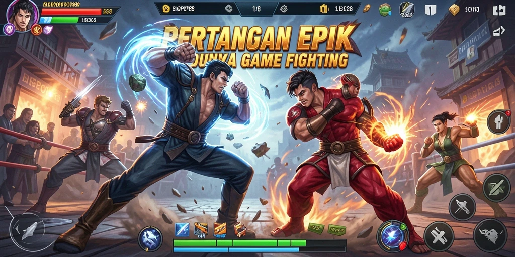 Tangkapan layar aksi pertarungan epik di BIGPOT88.