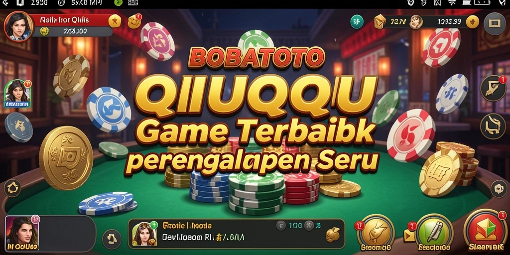Tampilan gameplay menarik dalam permainan QiuQiu BOBATOTO.