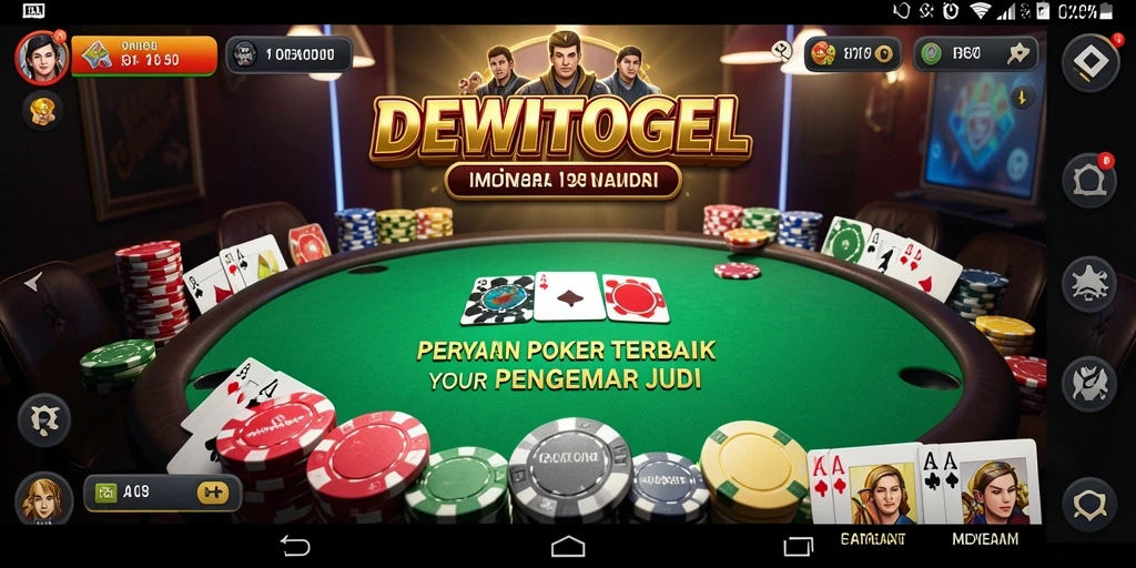 Gameplay poker seru di DEWITOGEL dengan grafik menarik.