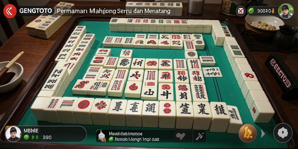 Tampilan gameplay seru dari GENGTOTO yang menantang pemain Mahjong.