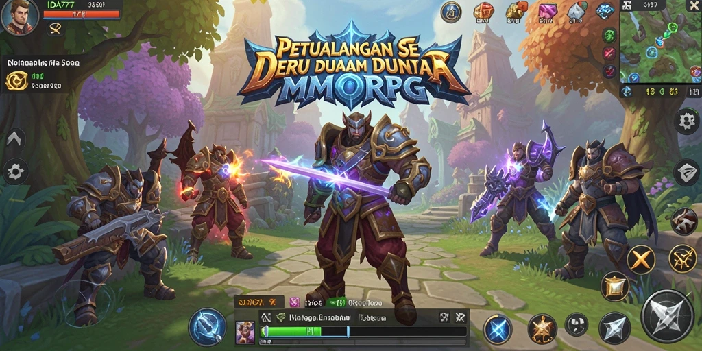 Screenshot gameplay IDA777 menampilkan aksi seru di dunia MMORPG.