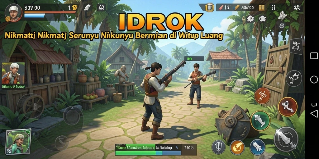 Tampilan gameplay seru dan menantang dari IDROK.