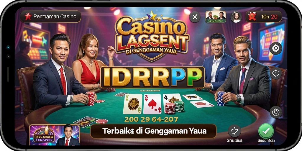 Tampilan utama <strong>IDRRP</strong> dengan dealer langsung dan permainan menarik.