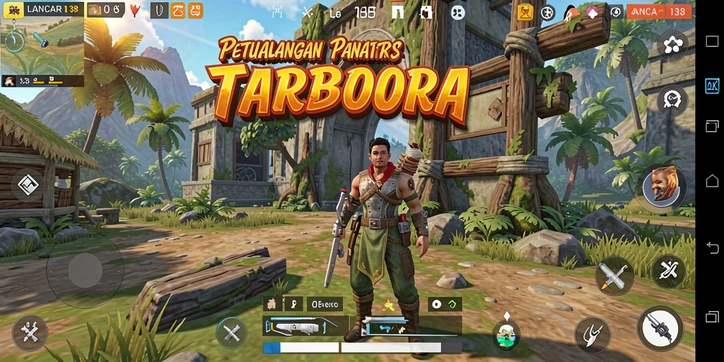 Screenshot gameplay LANCAR138 dengan lingkungan Open World yang luas.