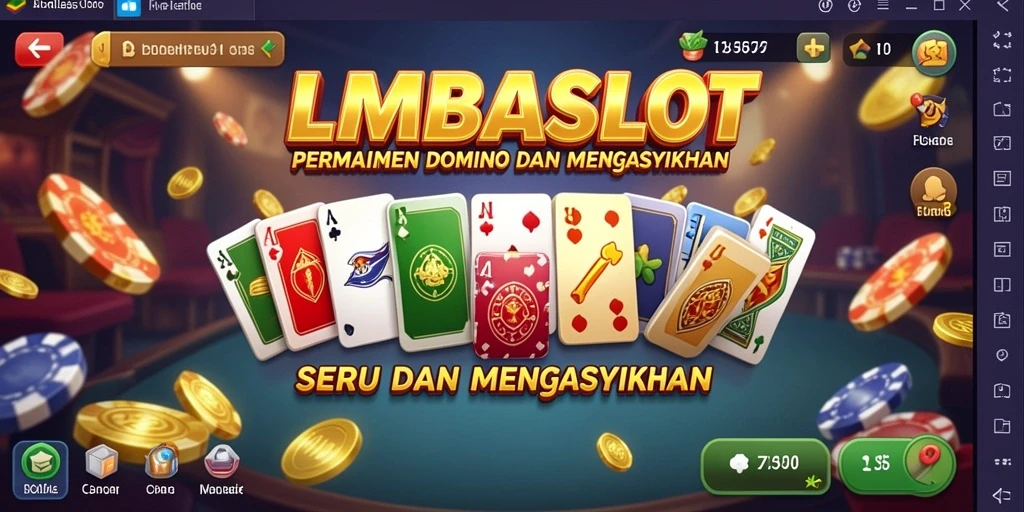 Screenshot menampilkan gameplay seru dari LMBASLOT di Domino.