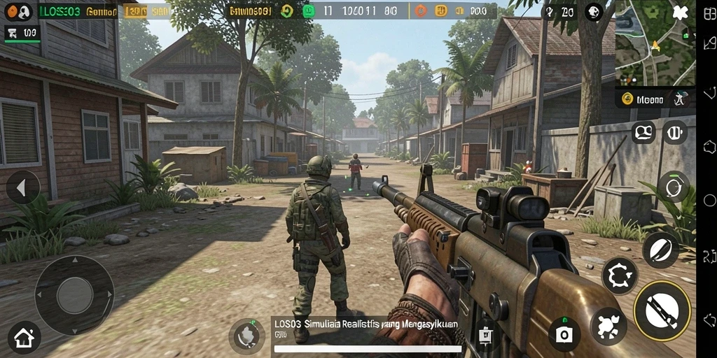 Screenshot gameplay LOS303 menampilkan simulasi yang mendalam dan visual yang menawan.
