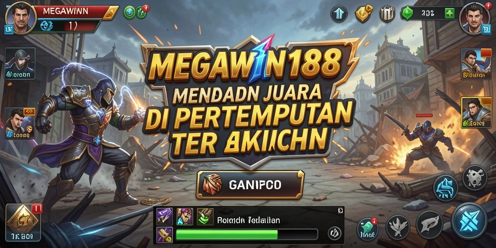 Tampilan seru gameplay MEGAWIN188 dalam pertempuran Battle Royale.