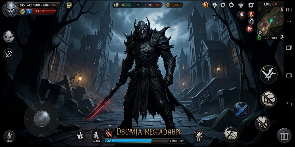Tangkapan layar MR888 menampilkan suasana horor yang menakutkan dan gameplay yang intens.