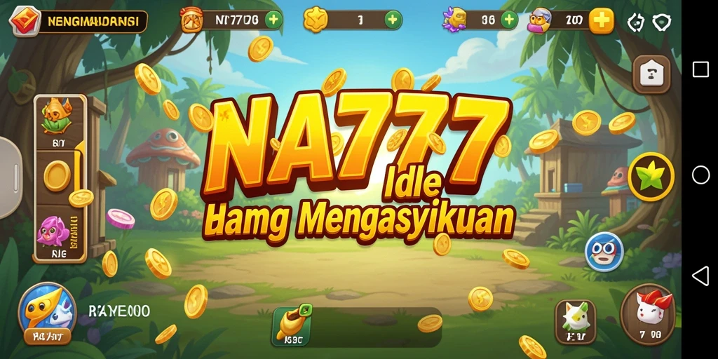Tampilan gameplay NA777 yang menarik saat mengelola sumber daya Idle.