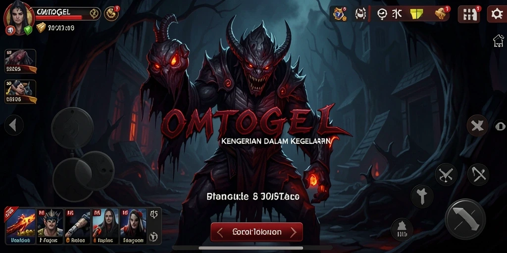 Screenshot menampilkan suasana mencekam dalam game Horror OMTOGEL.