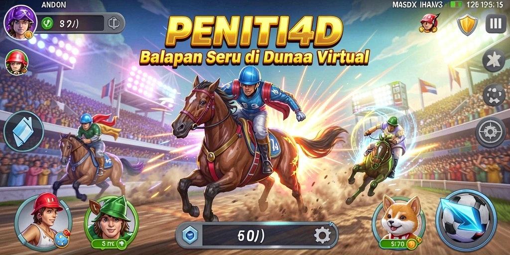 Gameplay balapan seru di PENITI4D dengan tampilan grafis menawan.