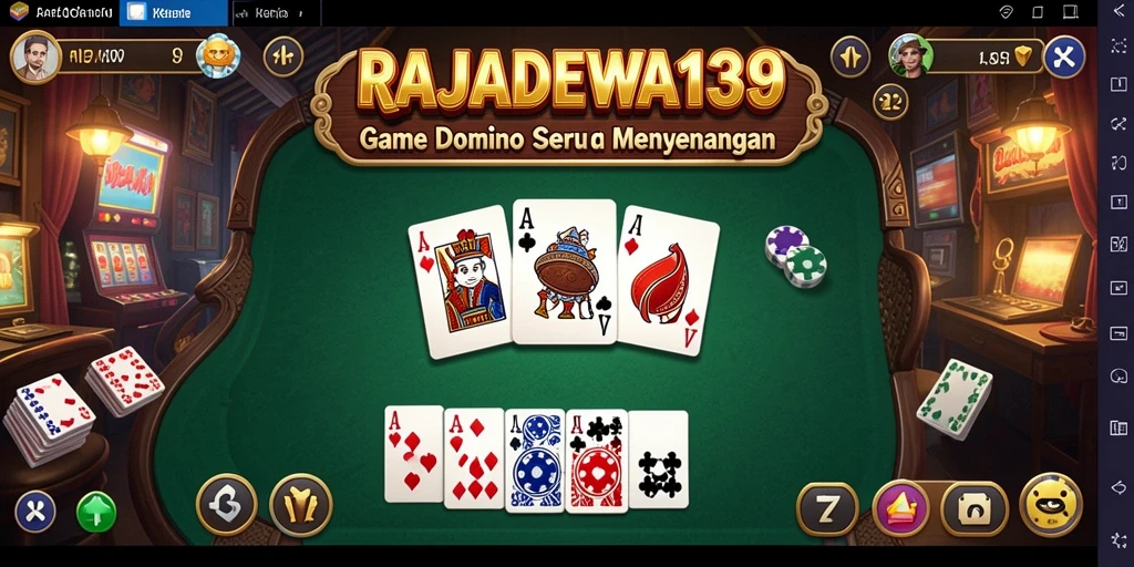Tampilan gameplay RAJADEWA138 yang menarik di dalam permainan Domino.