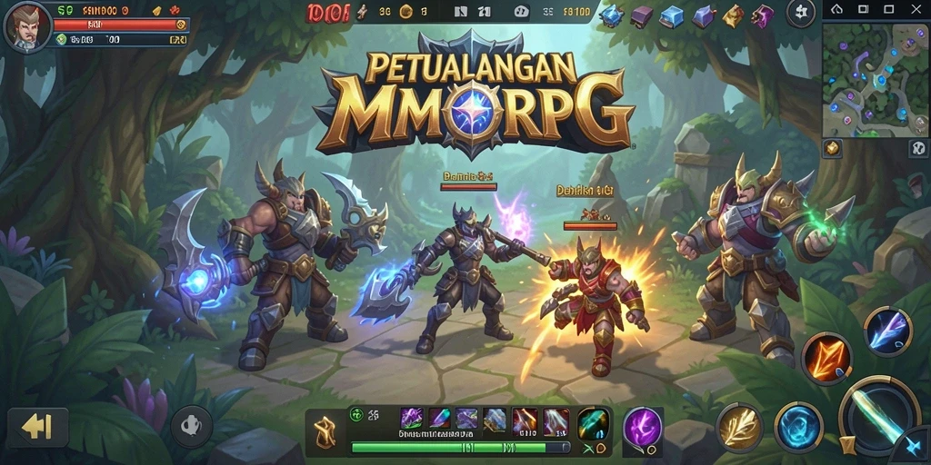 Tangkapan layar SPIN101 menampilkan aksi seru dalam petualangan MMORPG.