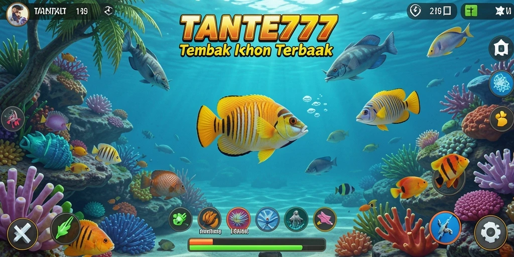 Tampilan gameplay TANTE777 yang menegangkan dan penuh warna.