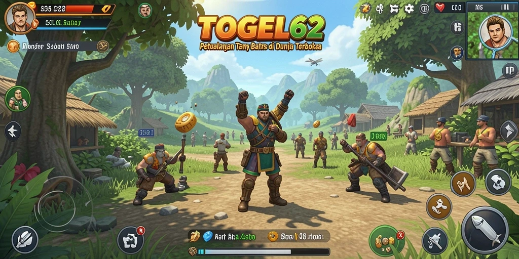 Tampilan gameplay yang menampilkan eksplorasi dunia terbuka TOGEL62.
