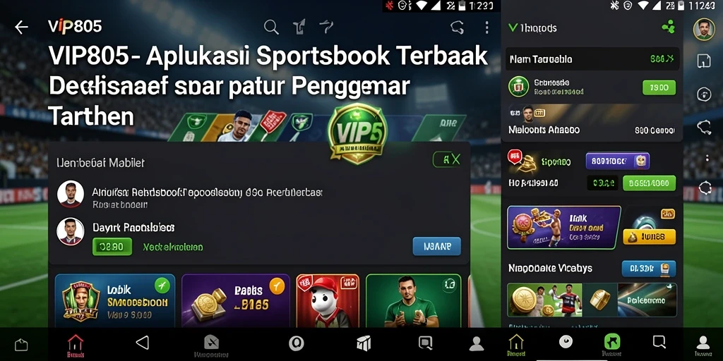 Screenshot tampilan permainan taruhan olahraga di aplikasi VIP805.