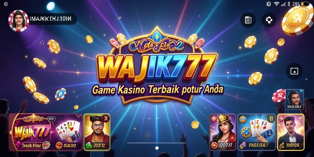 Screenshot WAJIK777 menampilkan keseruan permainan Kasino yang memikat.