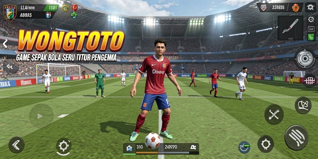 Tampilan gameplay WONGTOTO dengan aksi seru di lapangan.