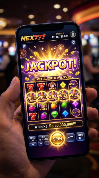 Tampilan antarmuka pengguna nex777 yang sederhana dan efektif.